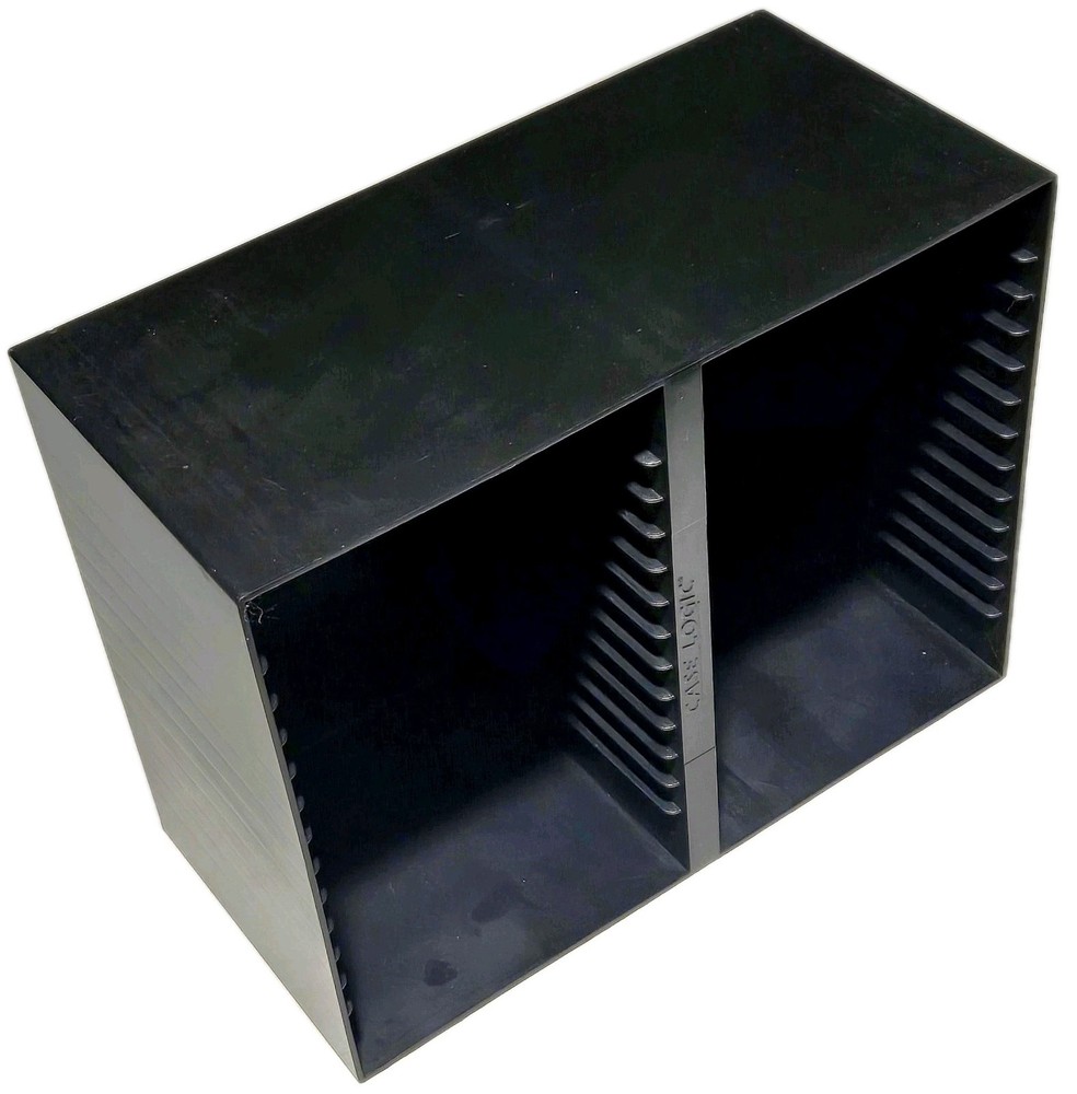 Vintage Case Logic CD Storage Organizer Hard Plastic Rack Wall Mountable