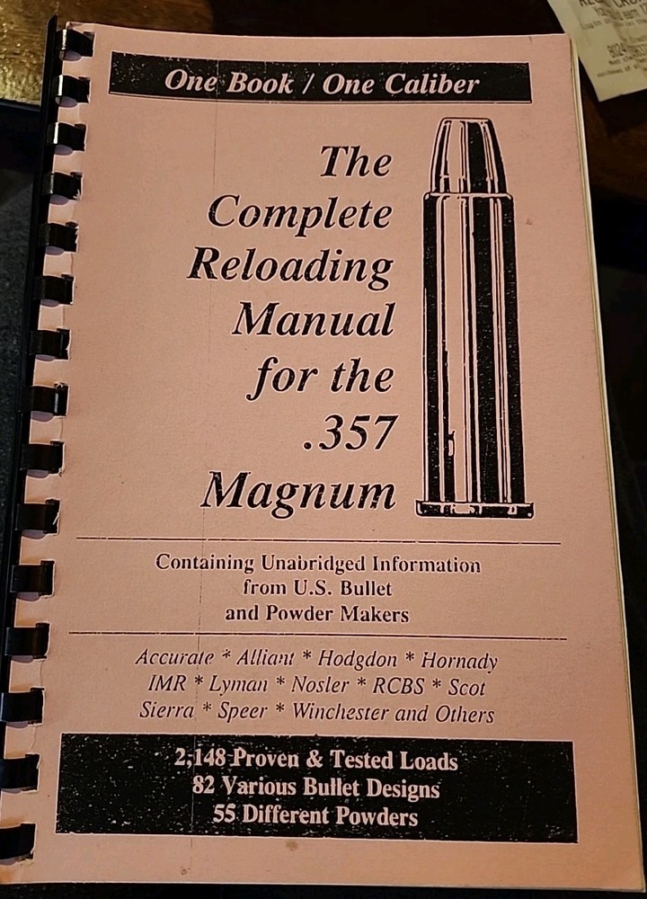 .357 Magnum  The Complete Reloading Manual Load Books