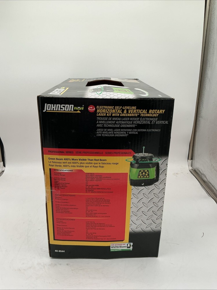 Johnson 40-6544 Electronic Self-Leveling Horizontal/Vertical Rotary Laser Level