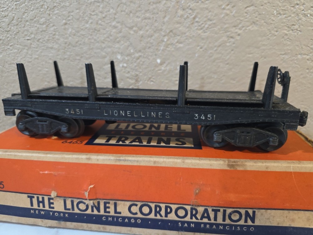 Lionel Automatic Lumber Car 3451 With A Box