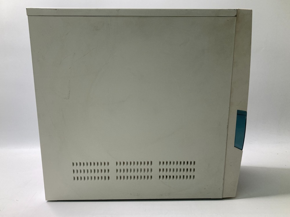 Vintage White & Blue PC Case w/ CD Rom & Floppy Drive