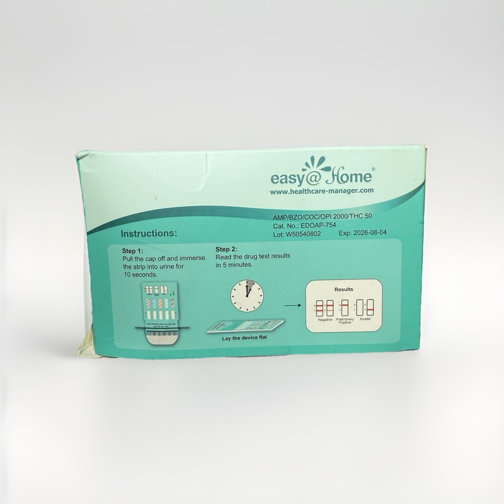 Easy At Home Multi-Drug screen Test (5 tests) New
