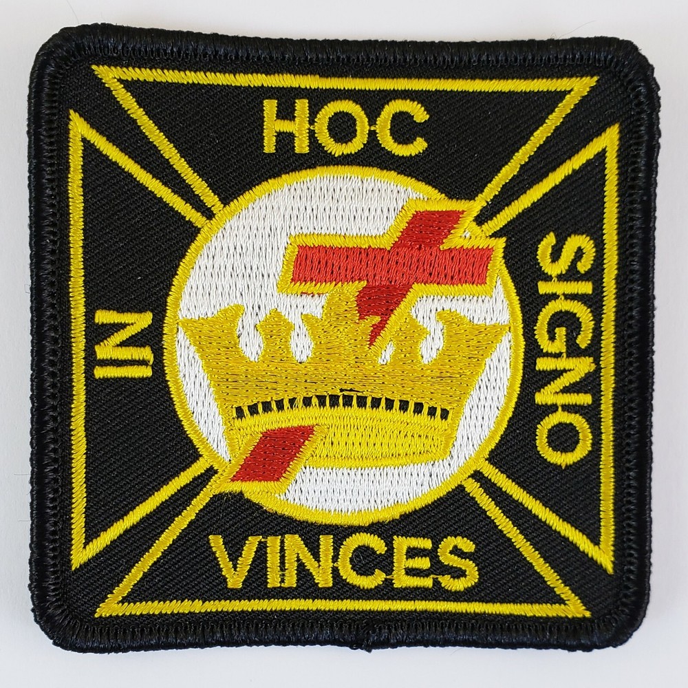 Masonic Knights Templar Patch Black Biker Mason Freemason