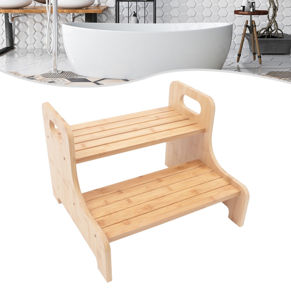 High Beds Bed Steps For Elderly/ Child Two Step Stool Stair Ladder Bath Benches