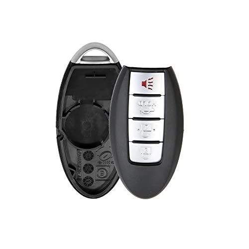 4 Buttons Uncut Insert Key Fob Remote Control Case Shell Replacement