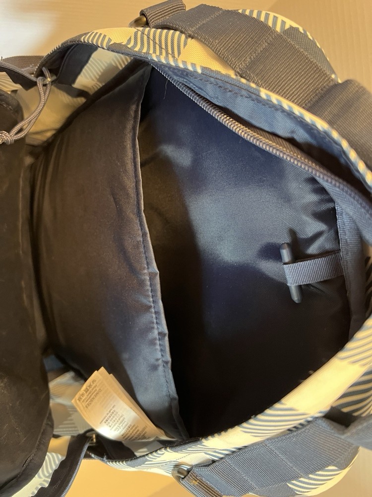 JANSPORT Gnarly Gnapsack 25 Blue & White Ripstop Backpack