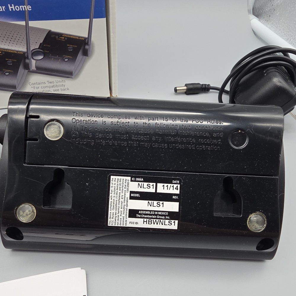 Chamberlain NLS2 Wireless Portable Intercom Double Unit 900 MHz Communication