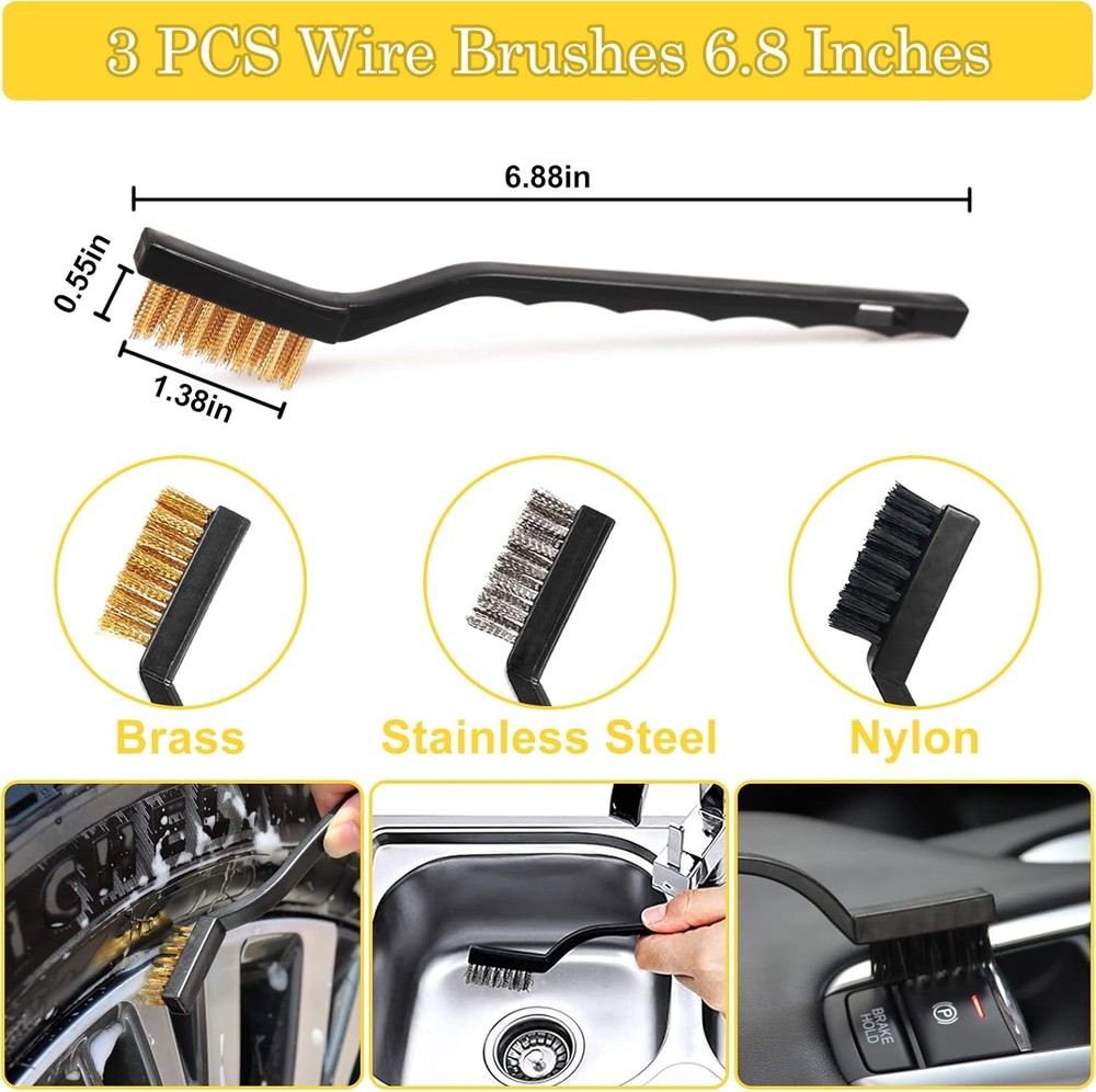 Complete 27-Piece Car Wash Kit with Multi-Surface Brushes & Accessories