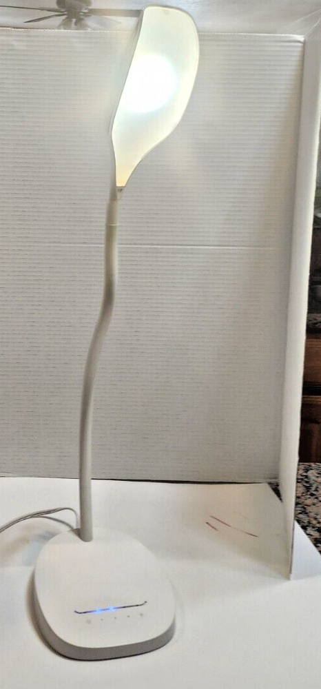 WHITE LED CONNECTOR TABLE DESK LAMP/ ADJUSTABLE / BRIGHT TOUCH SENSITIVE