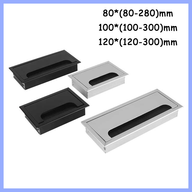 Computer Square Grommet Insert Desk Table Cable Tidy Outlet USB Wire Cover New