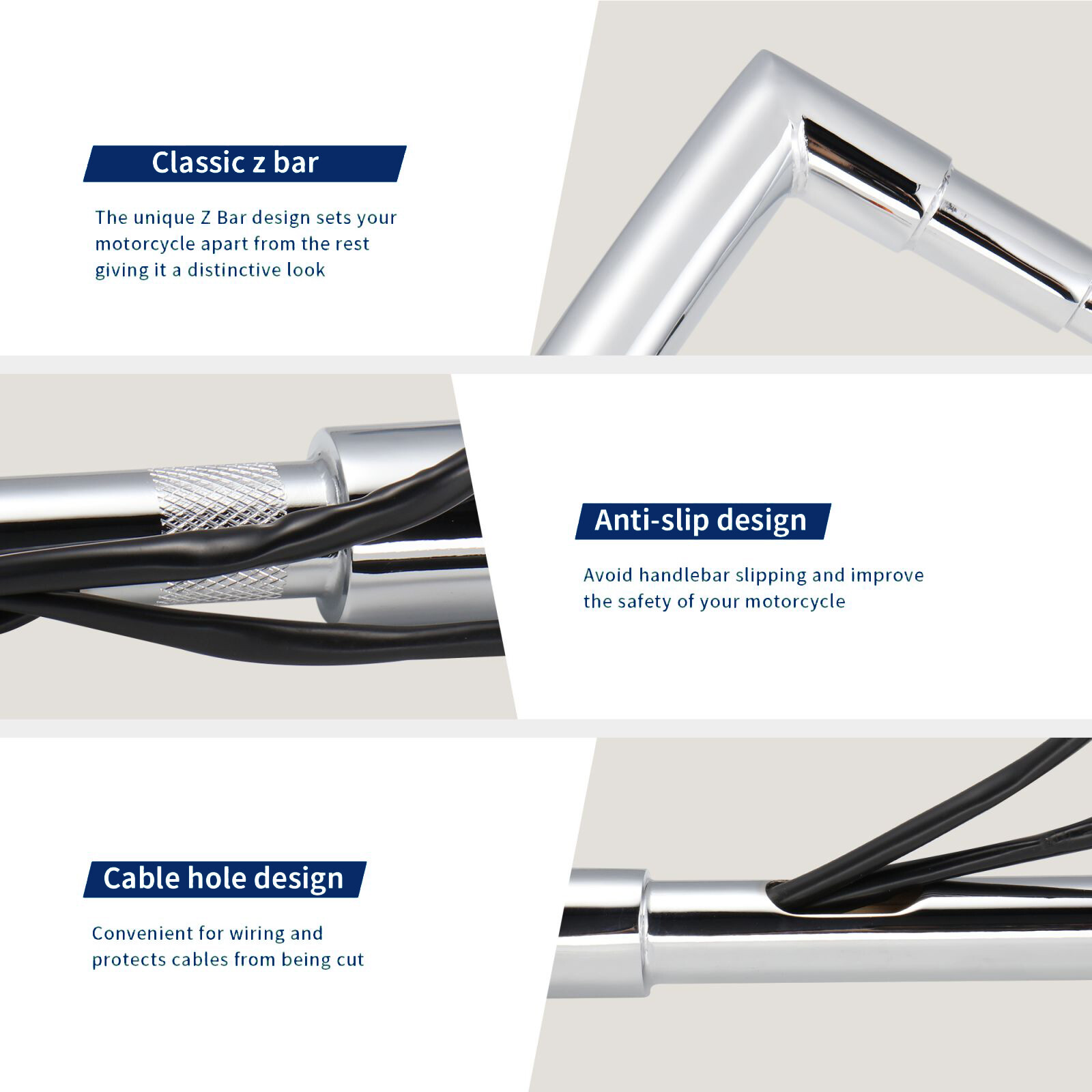 12" Prewired Ape Hanger 1.5" Fat Handlebar for Harley Softail Dyna FLHR 96-06