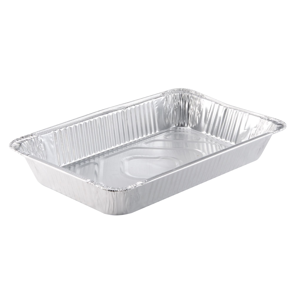Pactiv Aluminum Full Size Deep Medium Disposable Steam Table Pan 228 oz, 40/Case