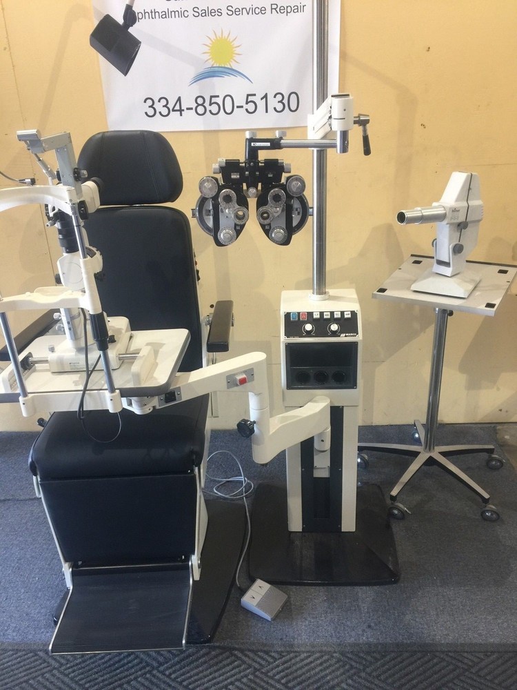 Marco Deluxe, Ultramatic Phoropter, Topcon 2ED Slit Lamp, Tonometer, Projector