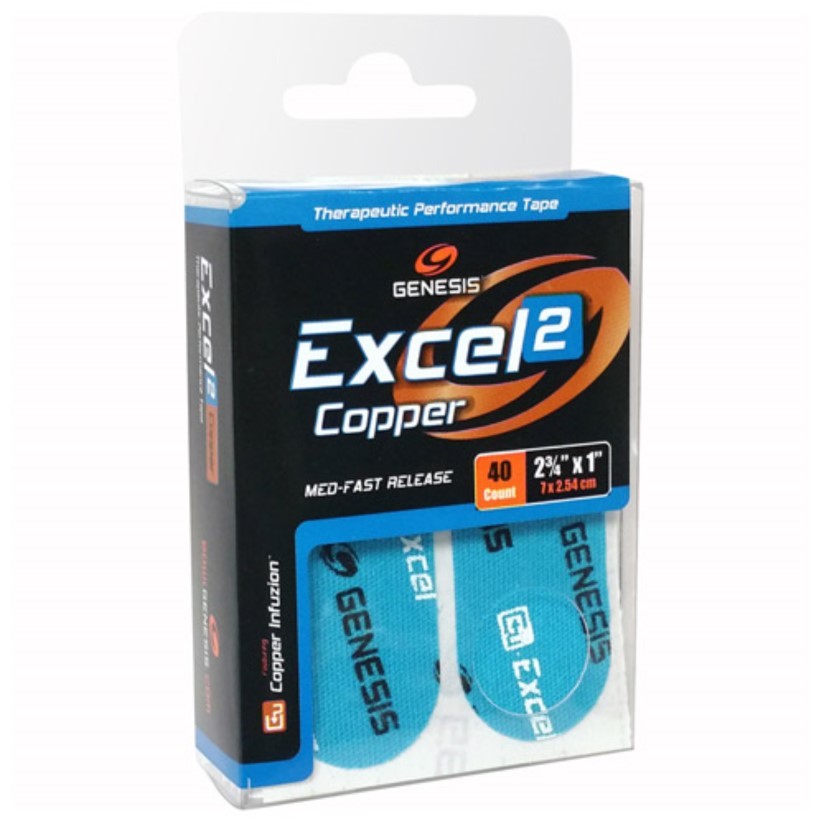 NEW Genesis Excel Copper 2 Performance Tape, Blue, 40pcs/pkg