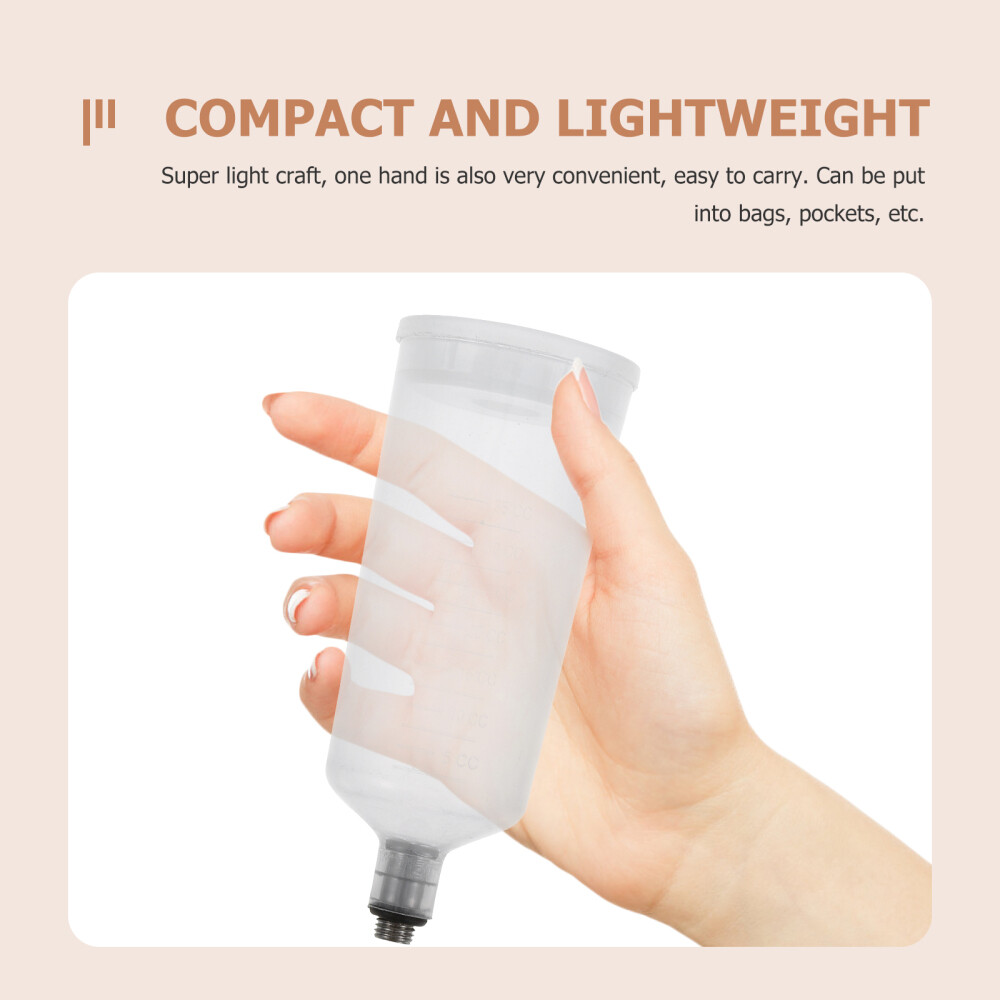 2PCS Airbrush Pot Gravity Feed Paint Cup Replaceable Pigment Container