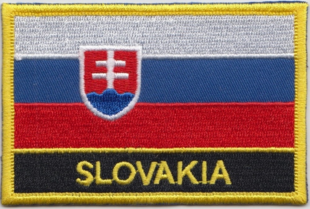 Slovakia Flag Embroidered Patch - Sew or Iron on