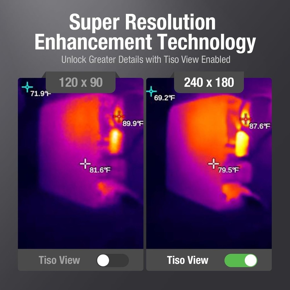 Versatile Thermal Imaging Solution for HVAC & Electrical Inspections, 120x90 IR