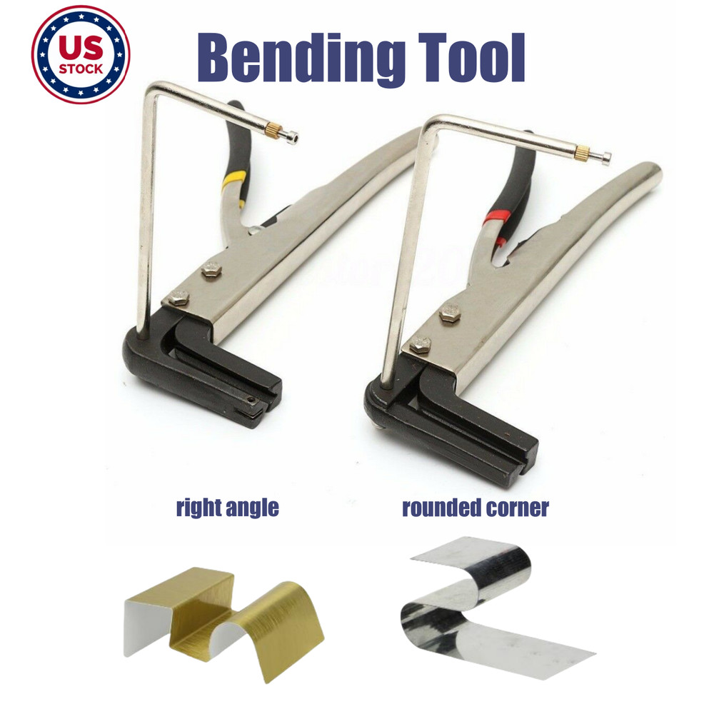 2" Metal Strip Bending Pliers Right Angle + Rounded Corner Bending Tool Kit
