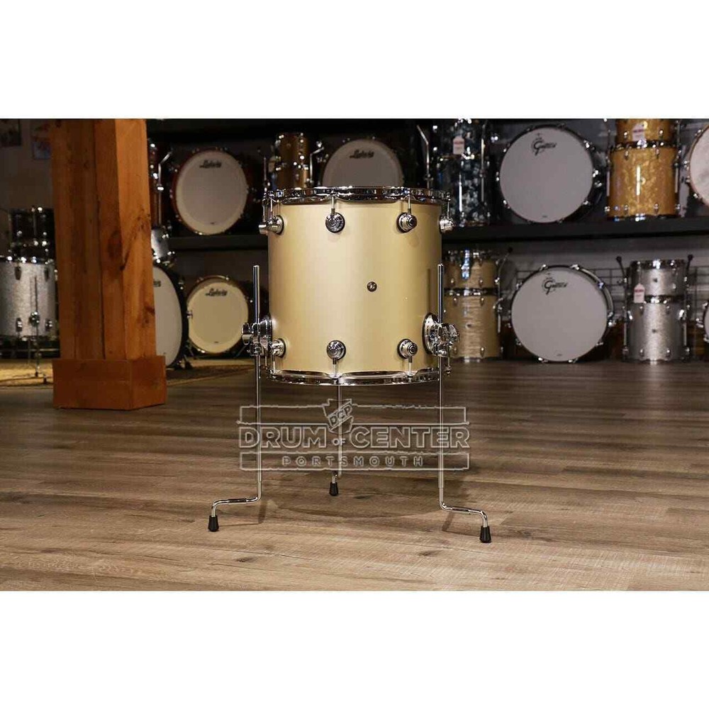 DW Performance Floor Tom 14x14 Hard Satin Gold Mist