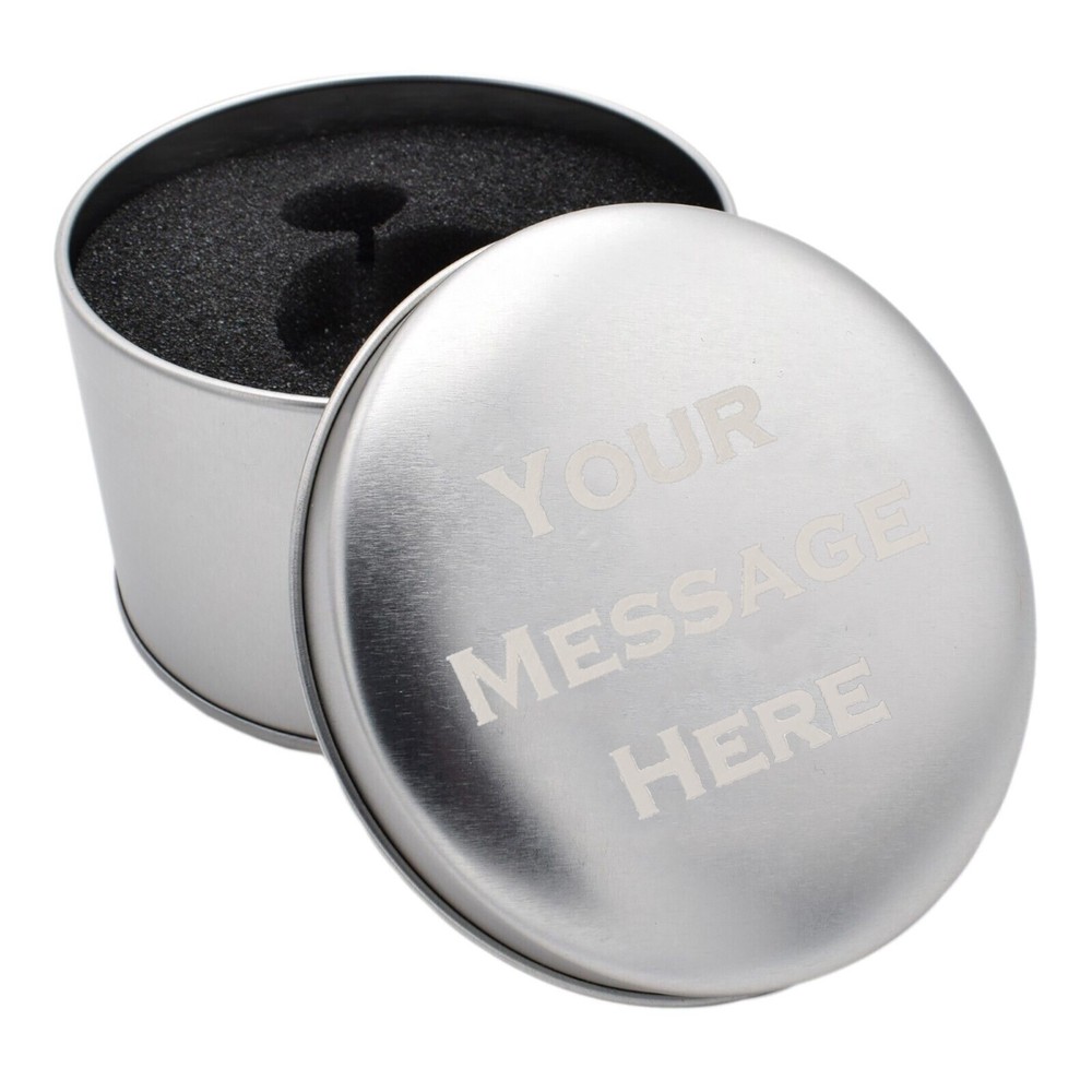 Personalised Pocket Watch Tin With Optional Short Message