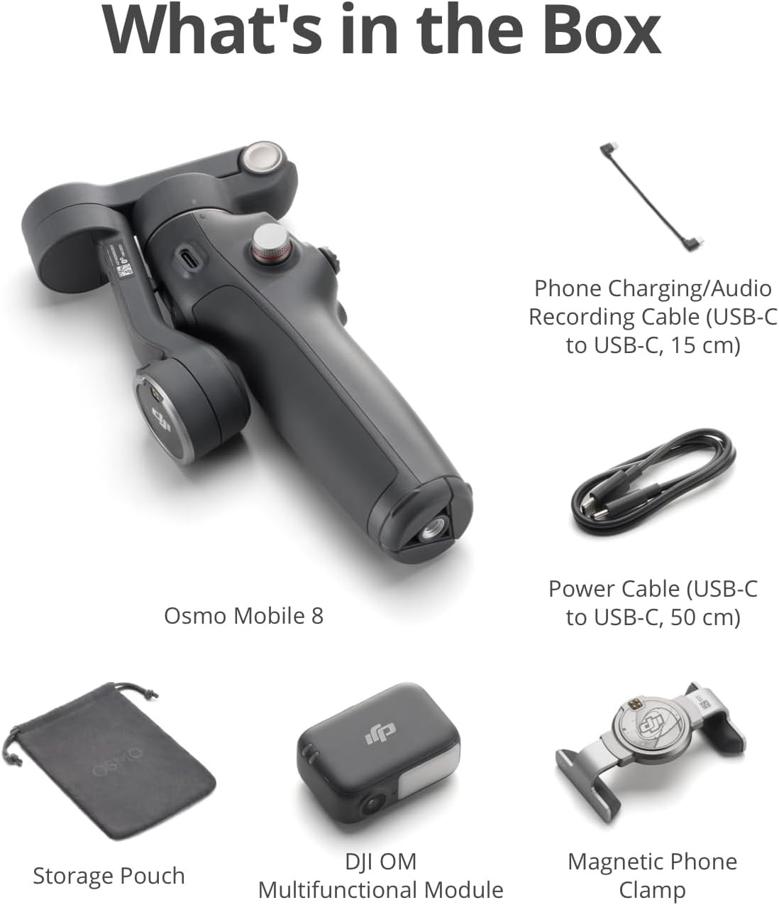 DJI Osmo Mobile 8 Advanced Tracking Combo Gimbal Stabilizer for Phone 360° Pan