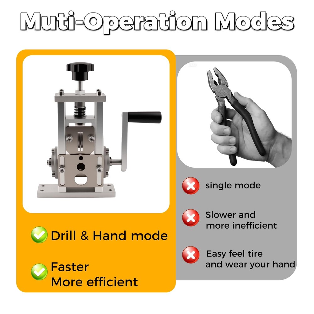 Esokoya Wire Stripper Machine, Copper Strippring Machine With Silver