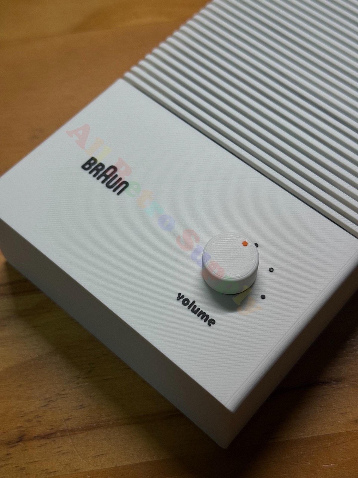 Handmade Retro Braun T3 Inspired Bluetooth Speaker-3D Print Case 100W Amplifier