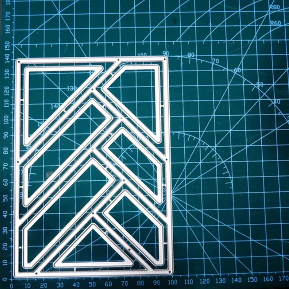 Rectangle Grid Frame Metal Die Cuts,Rectangular Frame Background Stencils DIY.