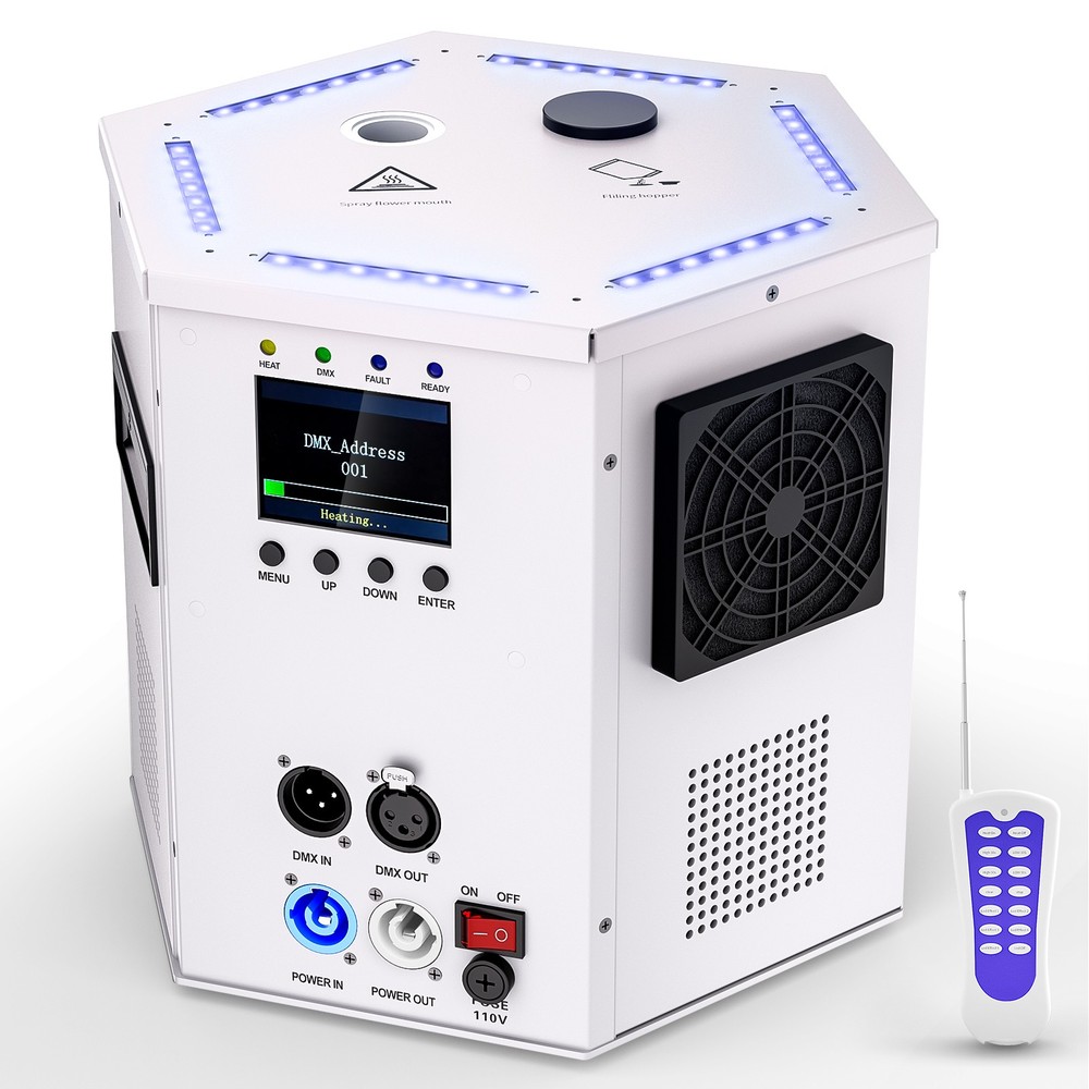 1200W Cold Spark Machine(Black/White) Stage Effect DMX Firework DJ Event Wedding