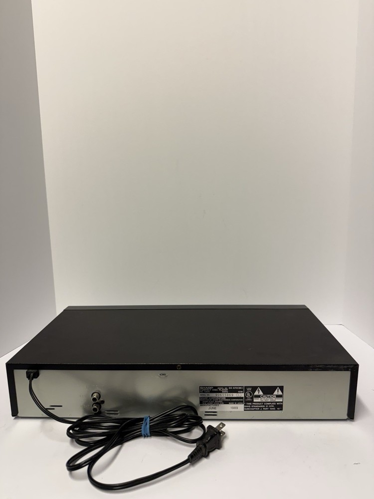 Sharp DX-670 Compact Disc Player 3 Beam 20 Track Random Access TESTED Working