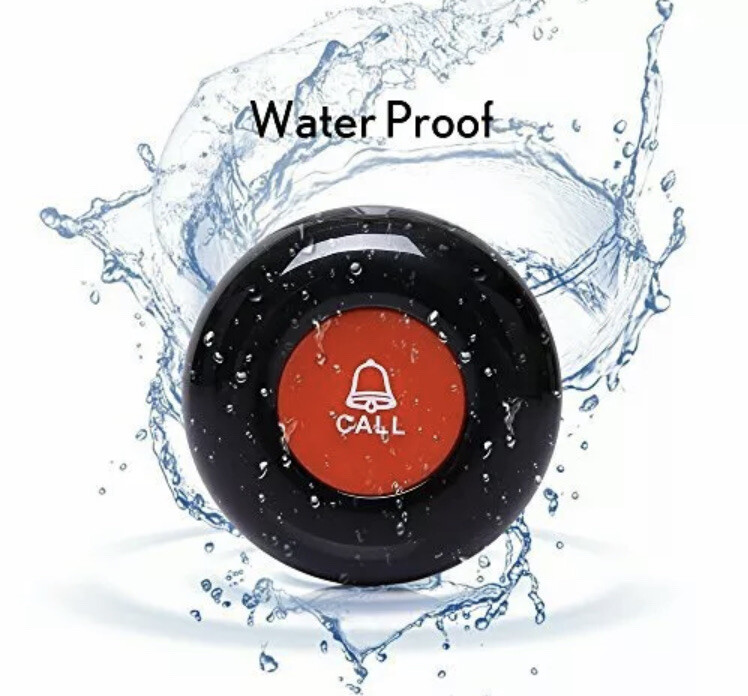 Wireless Calling System Customers Patient Pager System with 10 PCS Waterproof