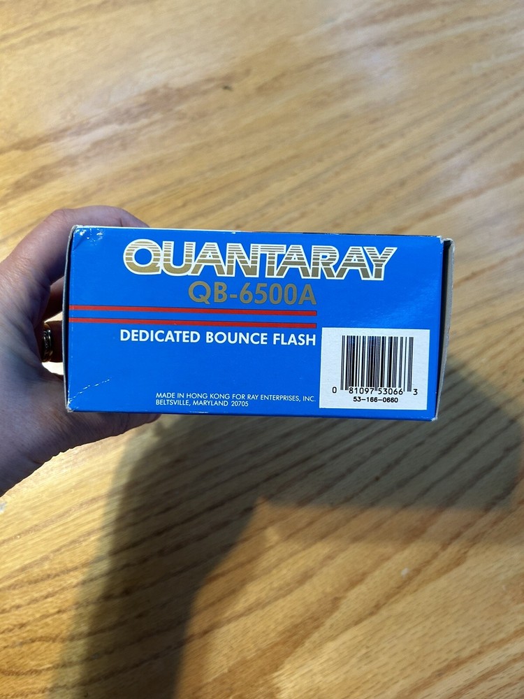 Quantaray QB 6500A Dedicated Bounce Flash Camera Open Box For Autofocus & Manual