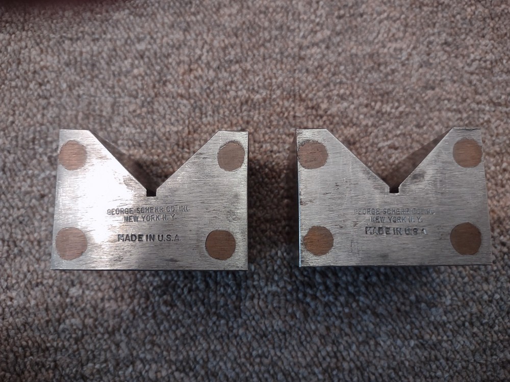 GEORGE SCHERR CO. Magnetic Transfer  V- Block set