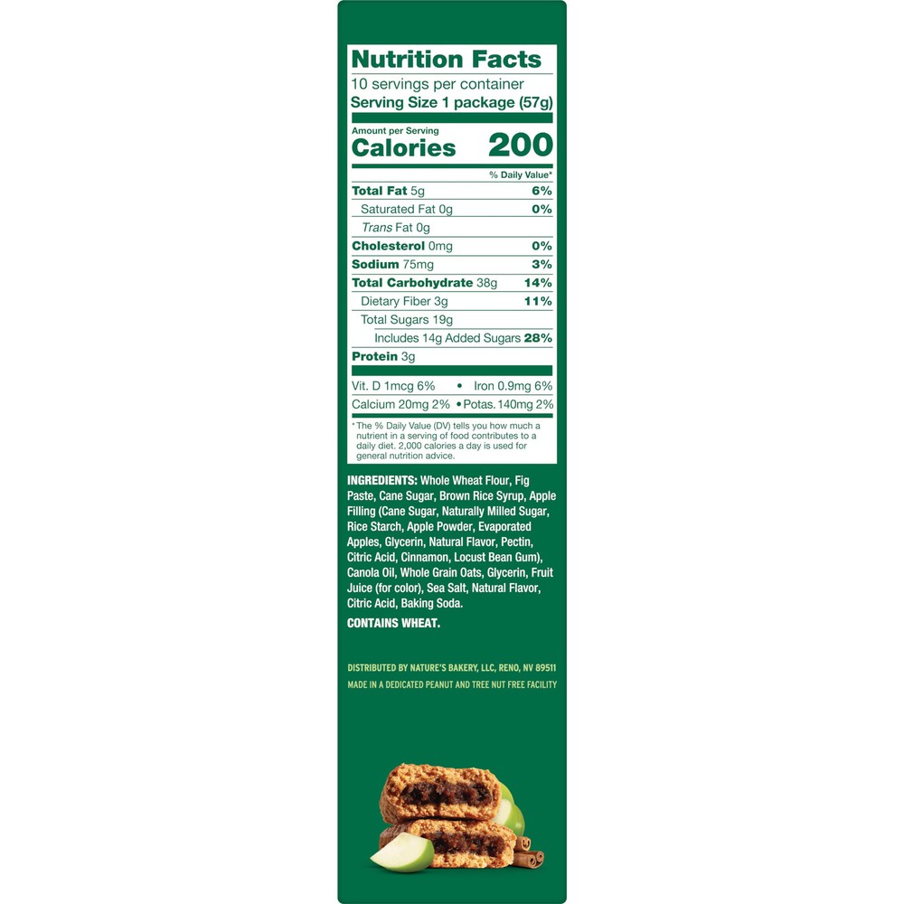 Apple Cinnamon Fig Bars Snack