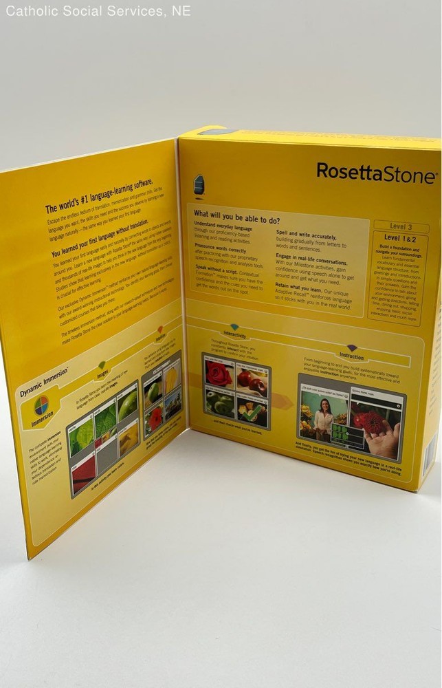 RosettaStone Francias Level 1 & 2 DIsk Set. Complete