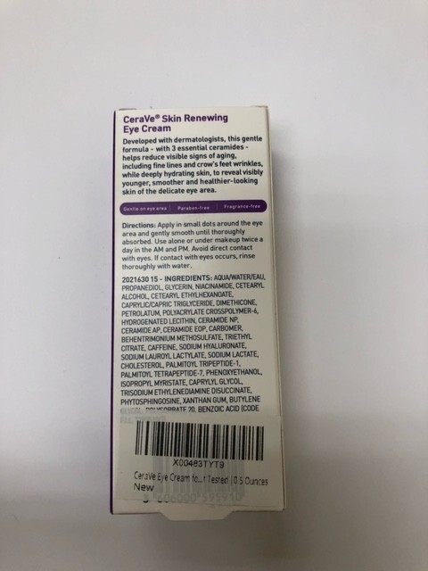 CeraVe Wrinkle Eye Cream - 0.5 Oz - Hyaluronic Acid, Peptides, Niacinamide