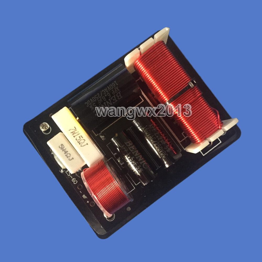 2pcs 260W High-Low Speaker Frequency Divider Crossover Filters with Junction Box