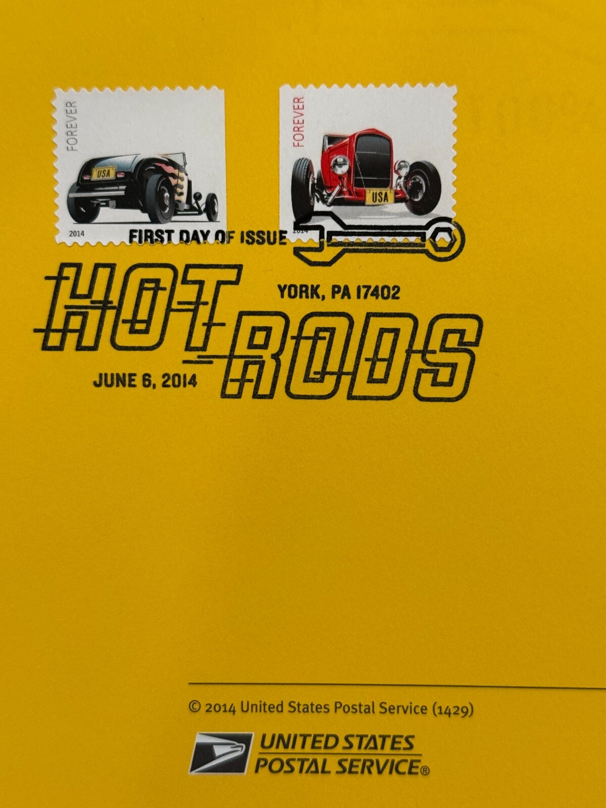 American Commemorative Cancelations #1429 - Hot Rods (#4908-9)