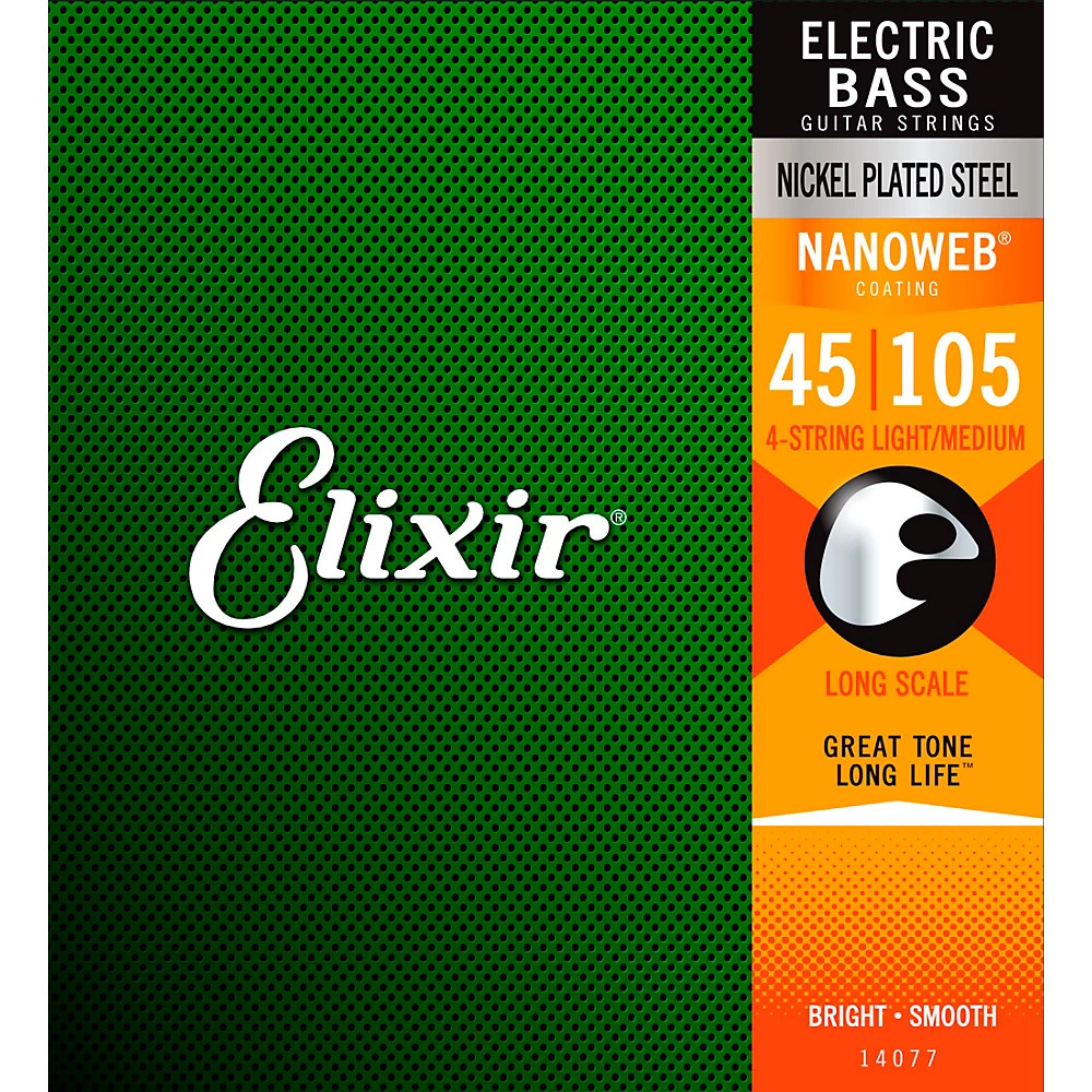 Elixir Elixir Nanoweb Medium / Long Scale Electric Bass Strings