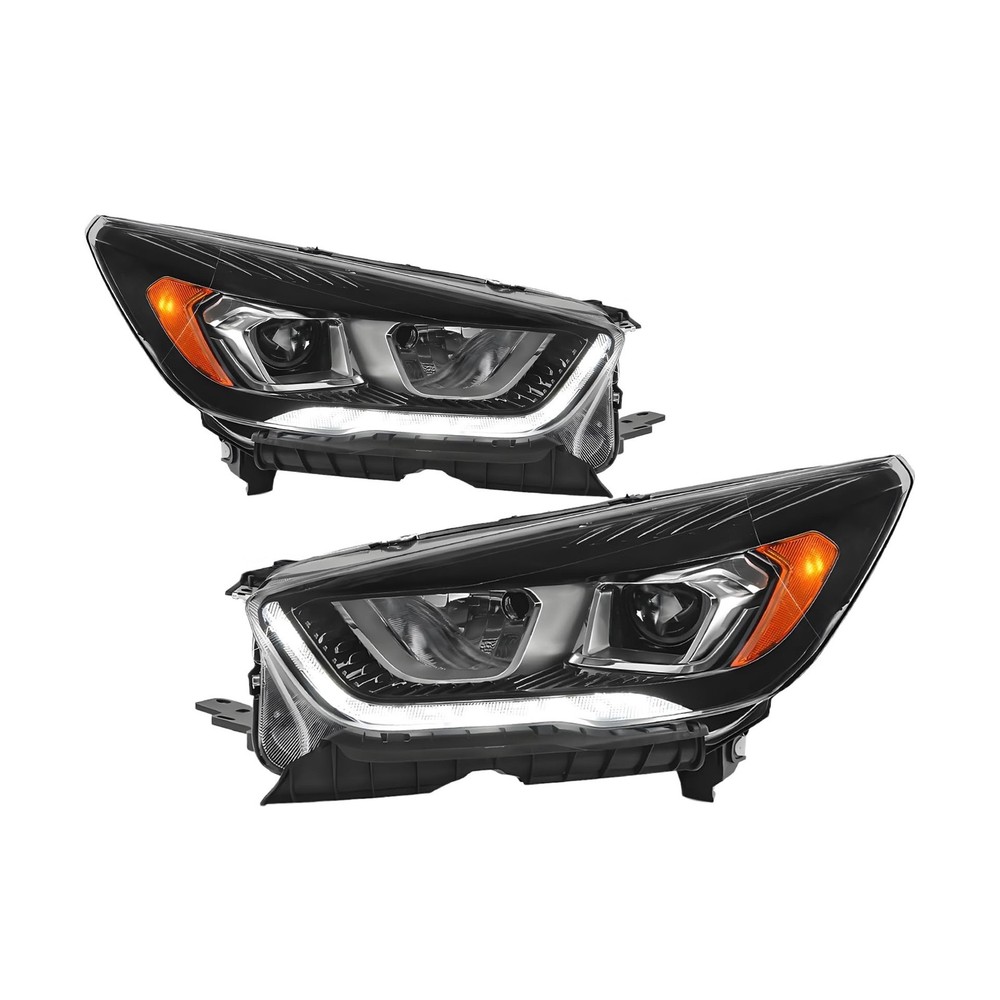 Headlights Assembly compatible with 2017 2018 2019 Ford Escape Halogen Type P...