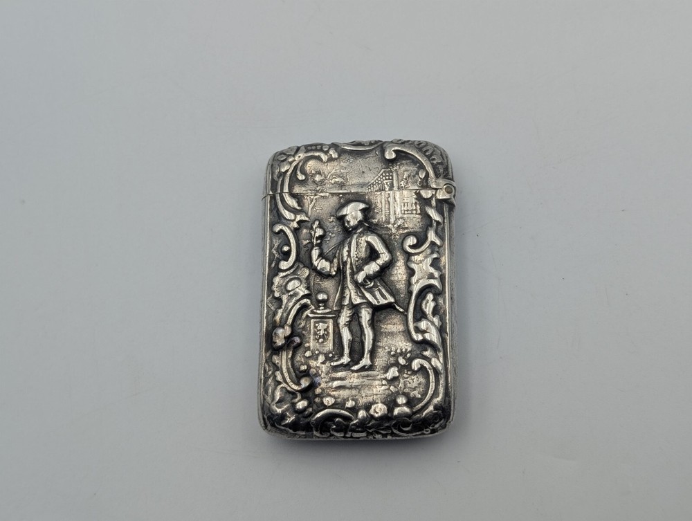 Antique Sterling Silver Match Safe 925 44g