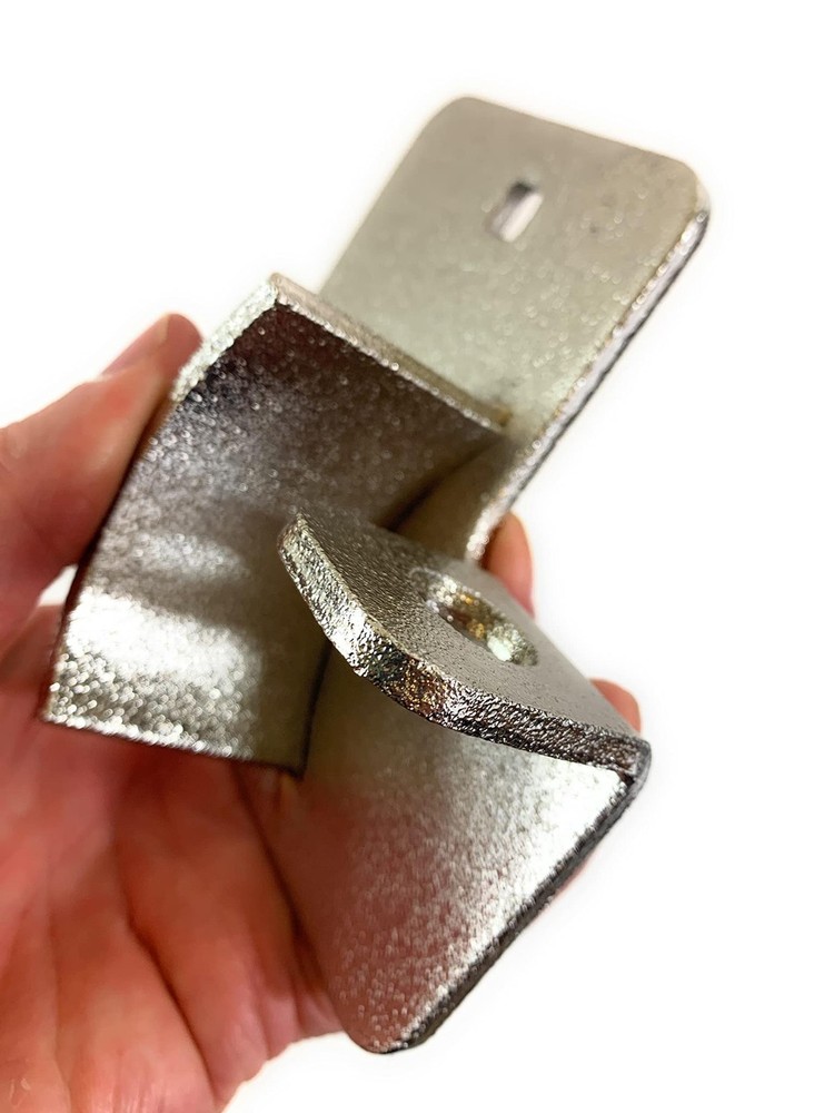 Puck Lock with Hasp and Mounting Hardware, Round Padlock, Bolt on Security. Stee