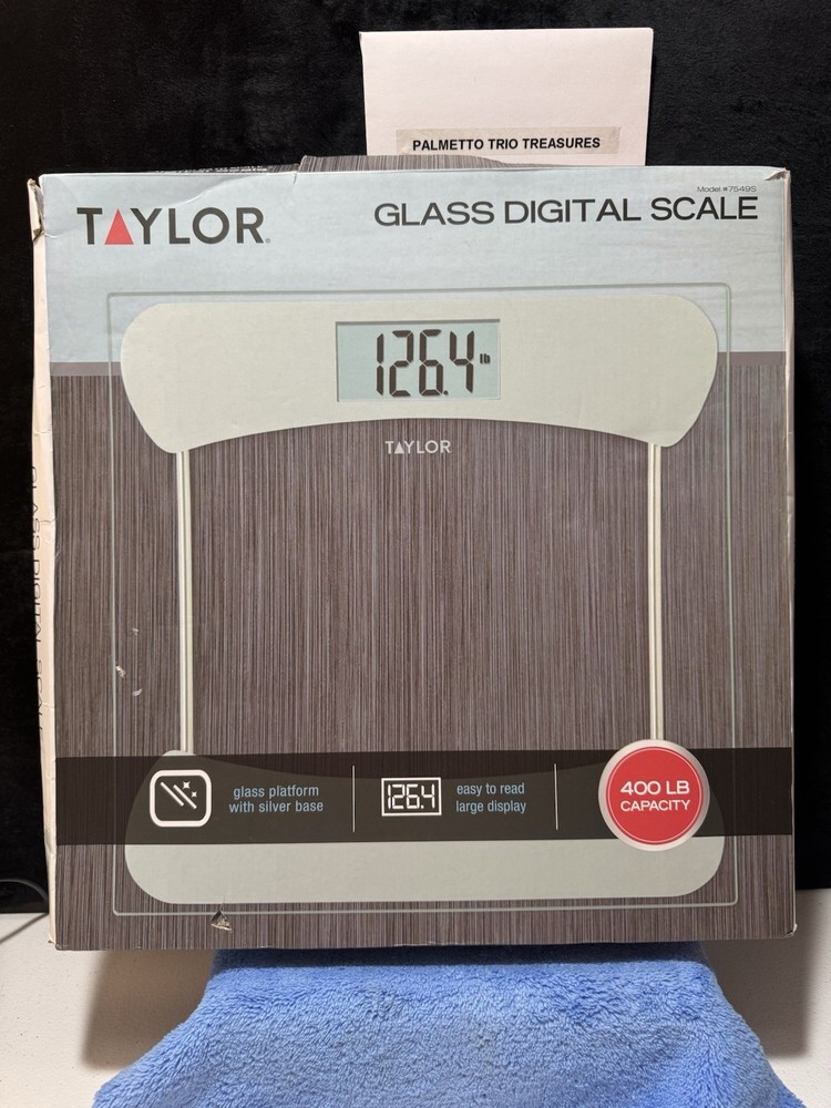 Taylor Glass Digital Scale 400lb capacity model 7549