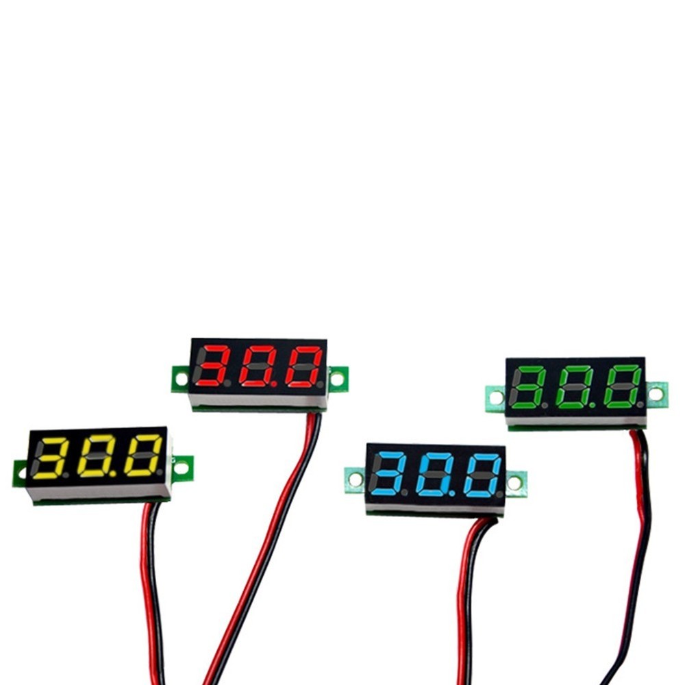 Compact LED Digital Voltage Meter for Accurate Measurements & Easy Wiring