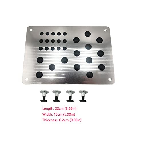 Car Truck Floor Mat Carpet Heel Pad Plate Rest Footrest Foot Pedal