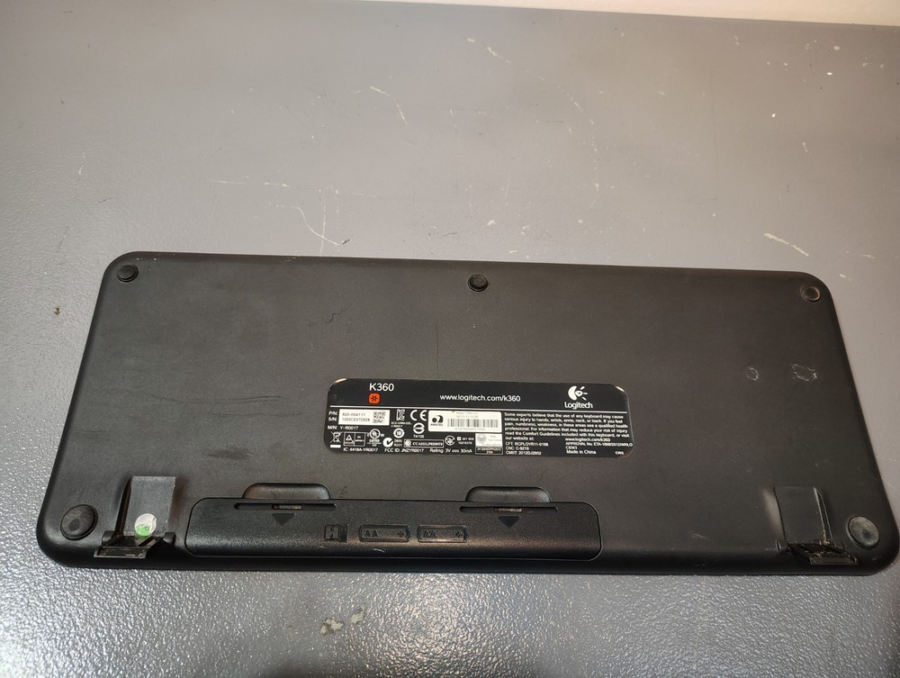 Logitech K360 Wireless Keyboard & Silver Mouse M310 Unifying Logo