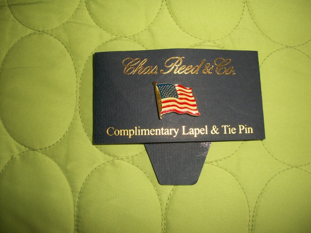 NWOT Chas Reed & Co Complementary Lapel & Tie Pin