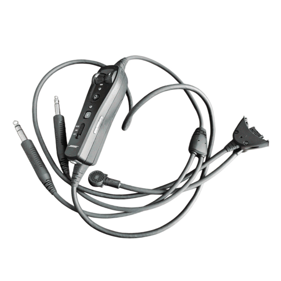 Bose A20 416317 GA Dual Plug Headset Microphone Cable Control Module w Bluetooth