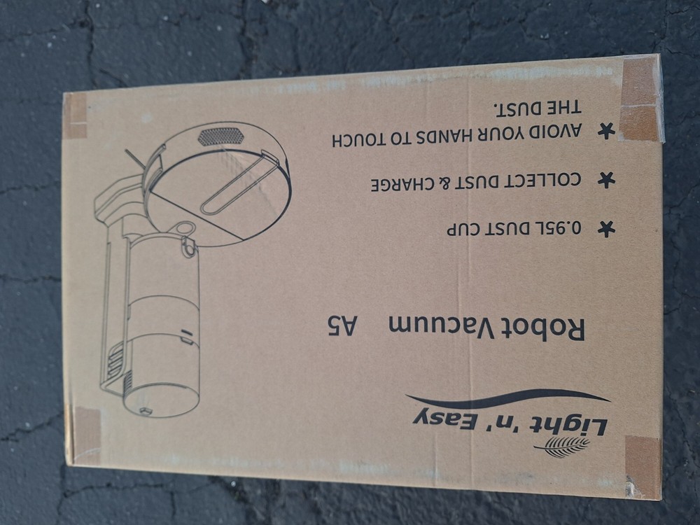 LIGHT 'N' EASY Ultra-Quiet, Ultra-Thin - Robot Vacuum Automatic Emptying