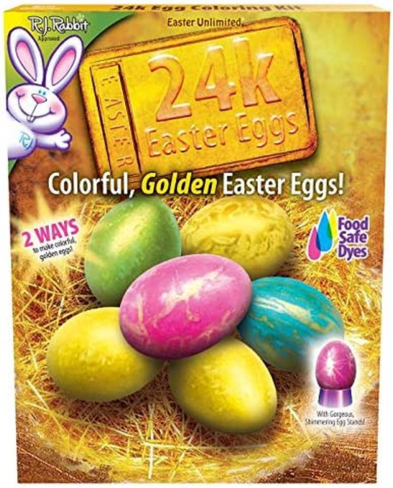 Egg Coloring Dye Kit 24 Karat Easter Egg Coloring Kit -5 Egg Coloring Tablets